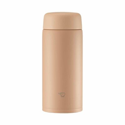 ZOJIRUSHI 0.35l Stainless Steel Twist-open Bottle - Pale Taupe SU-CA35TM