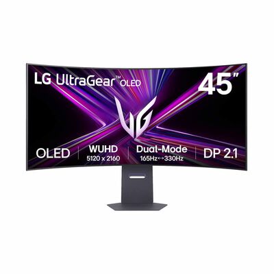 LG 44.5in Oled 5k2k Wuhd 165hz Or Wfhd 330hz Dual-mode 0.03ms Gaming Monitor 45GX950A-B