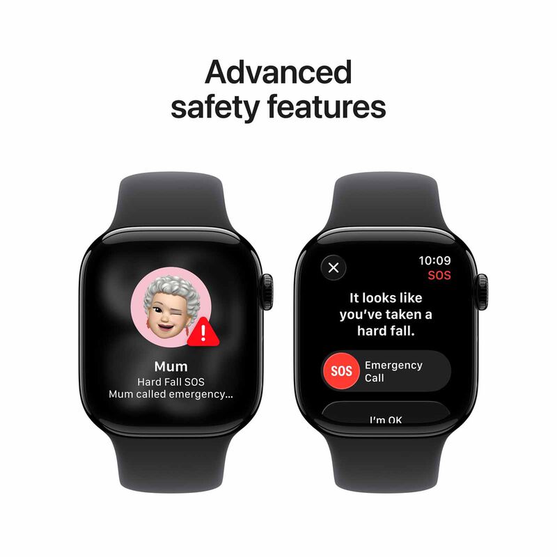 APPLE Watch Series 11 Gps 42mm Jet Black Aluminium Case With Black Sport Band - M/l MEQU4X/A-image 4