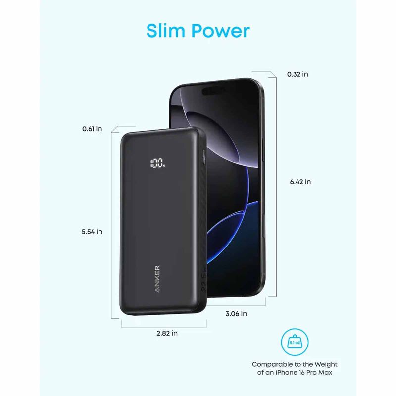 ANKER Zolo Powerbank 10000mah 22.5w Built-in Usb-c 110d A110DH11-image 4