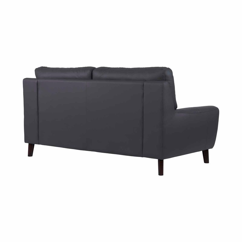 SOLOTTI 3 Seater (hl) Charcoal Half Leather Sofa CARLOTTA-image 6
