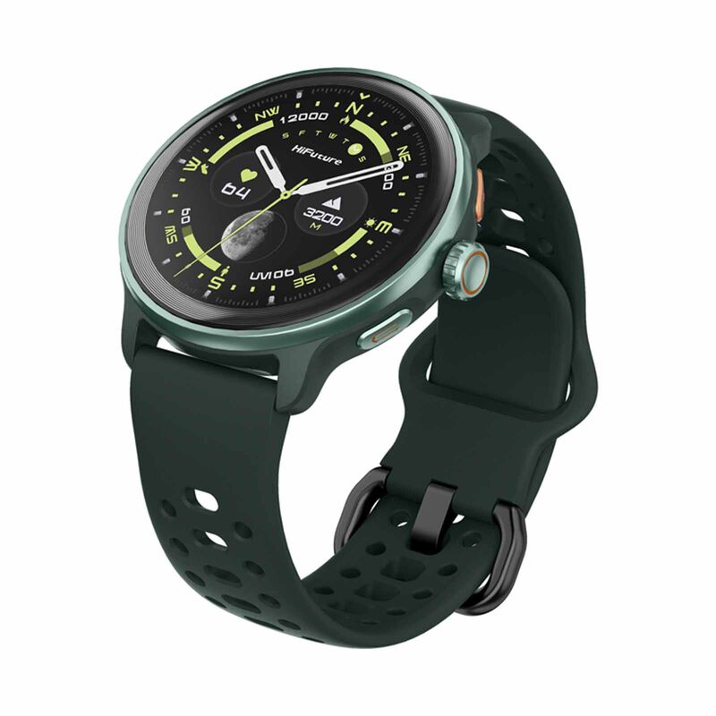HIFUTURE Vela - Dark Green Smartwatch With Gps, Heart Rate Function And Syntra Ai HSSW14DG-image 7