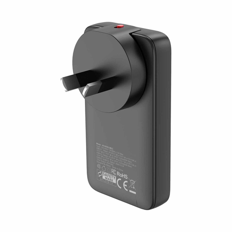MAZER Prestigegan Pd65w 1c1a With Travel Plugs - Black M-G65SLIM-BK-image 3