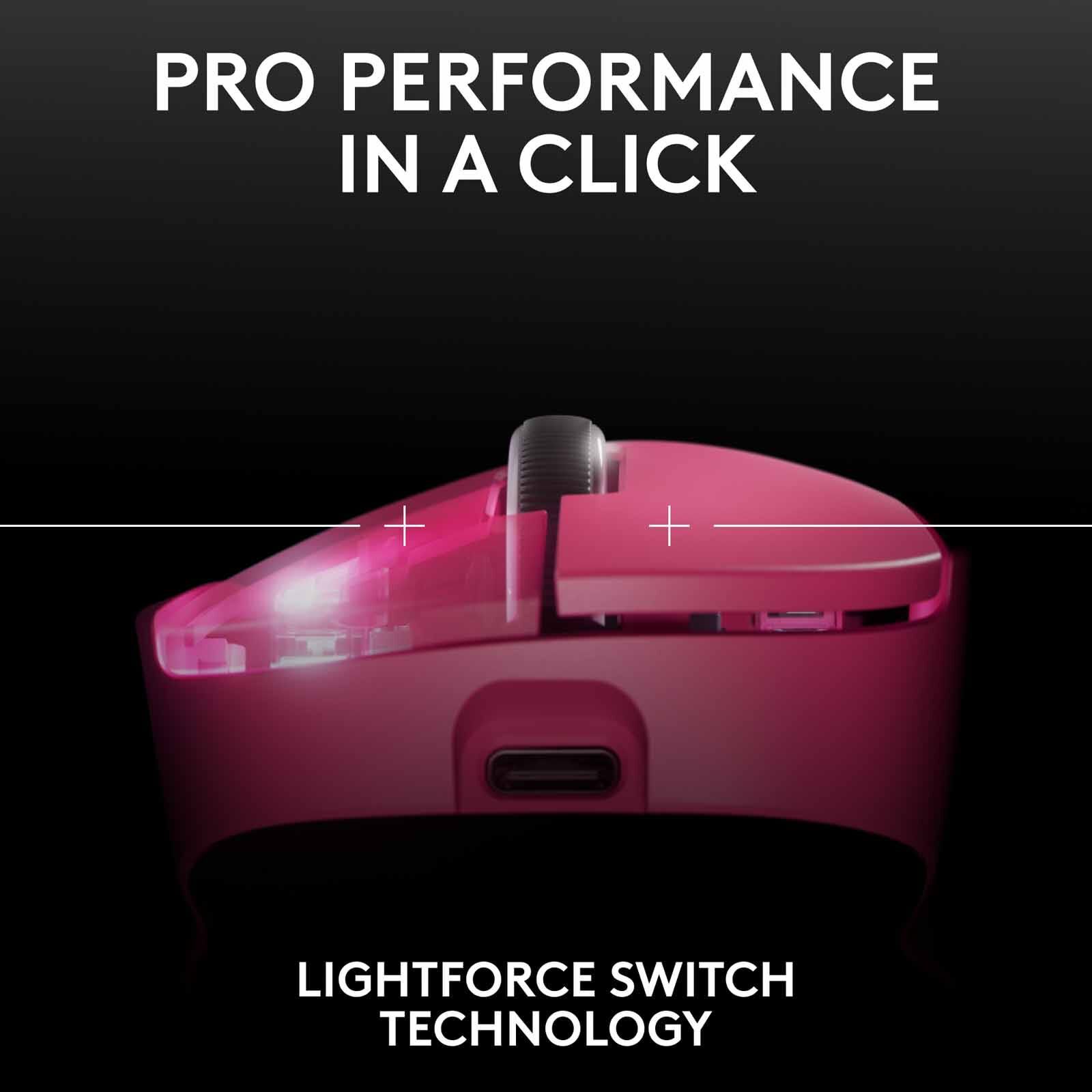 Shop LOGITECH G Pro X Superlight 2 Dex Gaming Mouse (pink) 910
