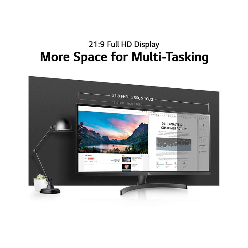 LG 29in Fhd Ips Ultrawide Monitor 29WL500-B-image 9