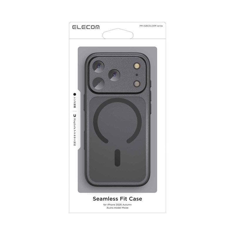 ELECOM Iphone 18 Pro Aluminum Case Extreme Magsafe Black PM-A26CALCKM1-image null