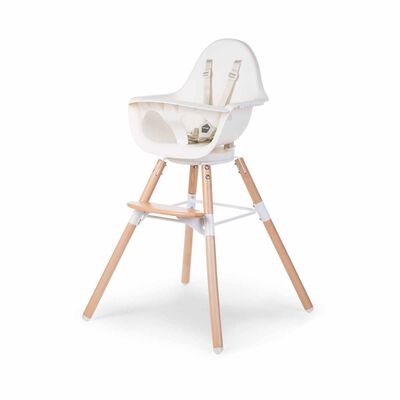 CHILDHOME High Chair - Natural White (online) EVOLU ONE.80&deg;