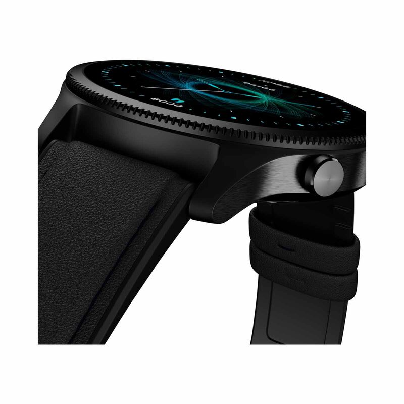 NOISE Noisefit Halo Smartwatch - Classic Black WRB-SW-HALO-LTHR-BLK_BLK-image 2