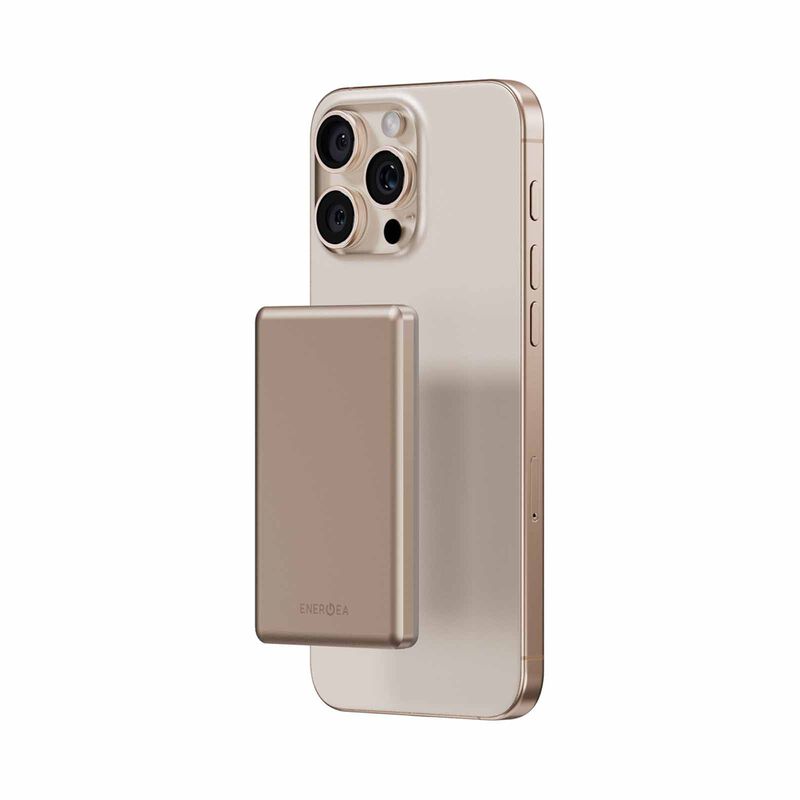 ENERGEA Alupac Mini, 5000mah Mini Aluminium Magsafe Compatible Powerbank - Gold AP-MINI5K-GLD-image 6