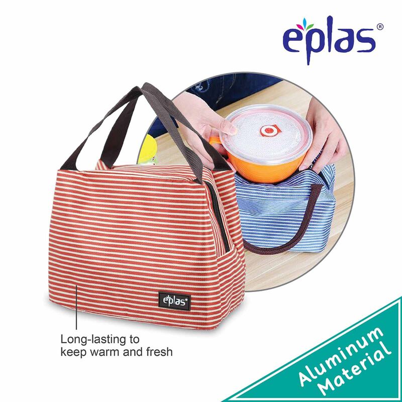 EPLAS Thermal Lunch Tote Bag (red/white) EG-D-image 1