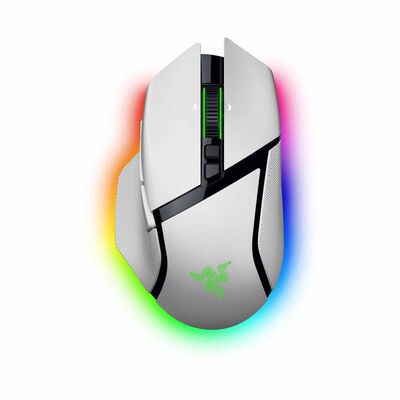 RAZER Basilisk V3 Pro 35k - Ergonomic Wireless Gaming Mouse - White Edition RZ01-05240200-R3A1