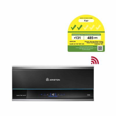ARISTON Wifi Storage Water Heater 30l (installation Charges Applies) SLIM3 30 TOP WIFI SIN