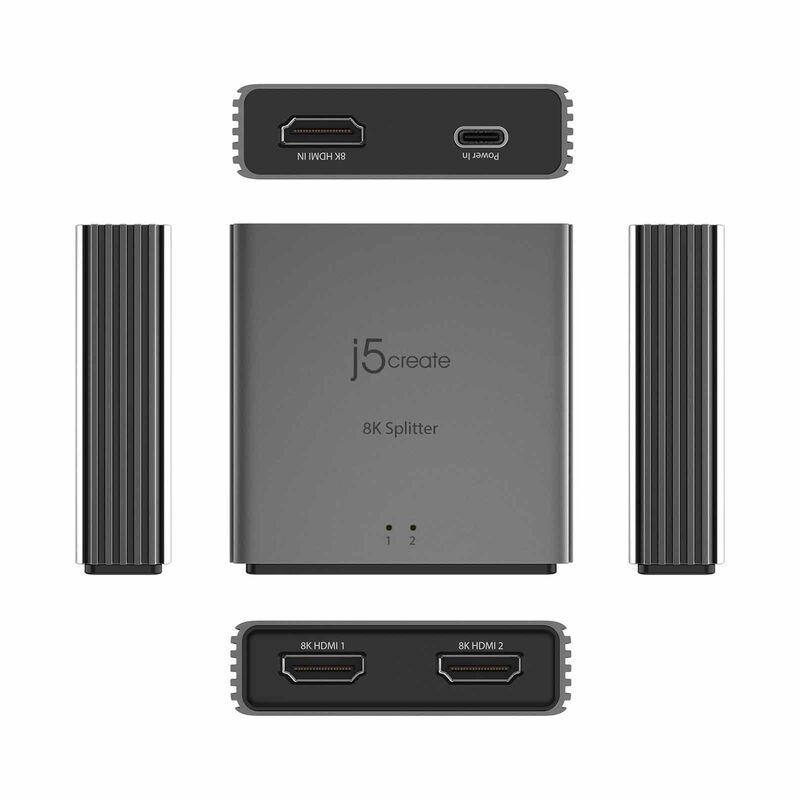 J5CREATE 8k Hdmi 2.1 2-way Splitter JDSH812-image 5