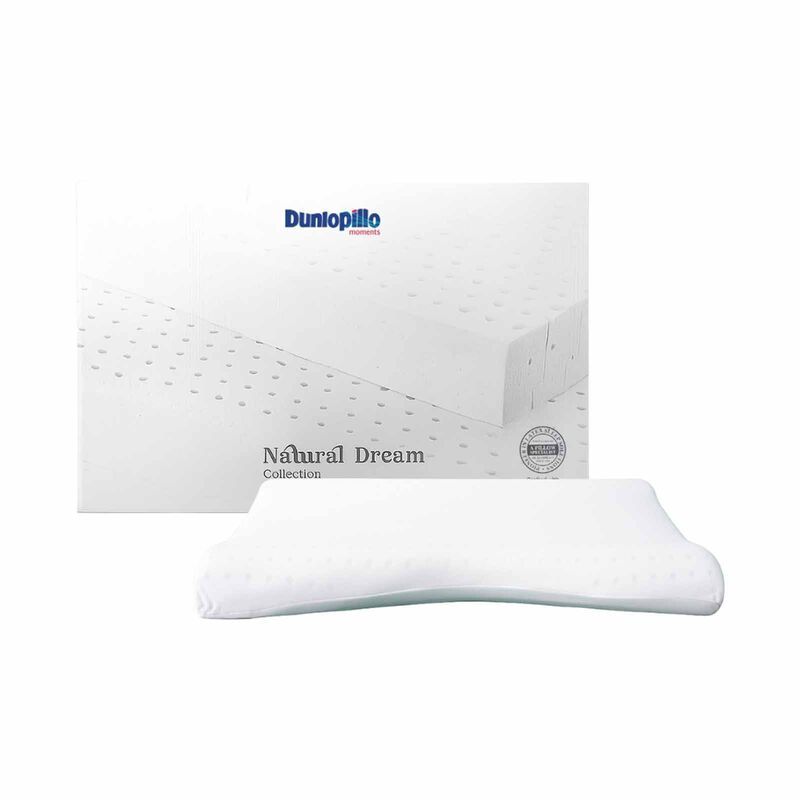 DUNLOPILLO Ergo Posture Contour Piillow - Firm - 100% Pure Natural Latex NATURAL DREAM-image 1