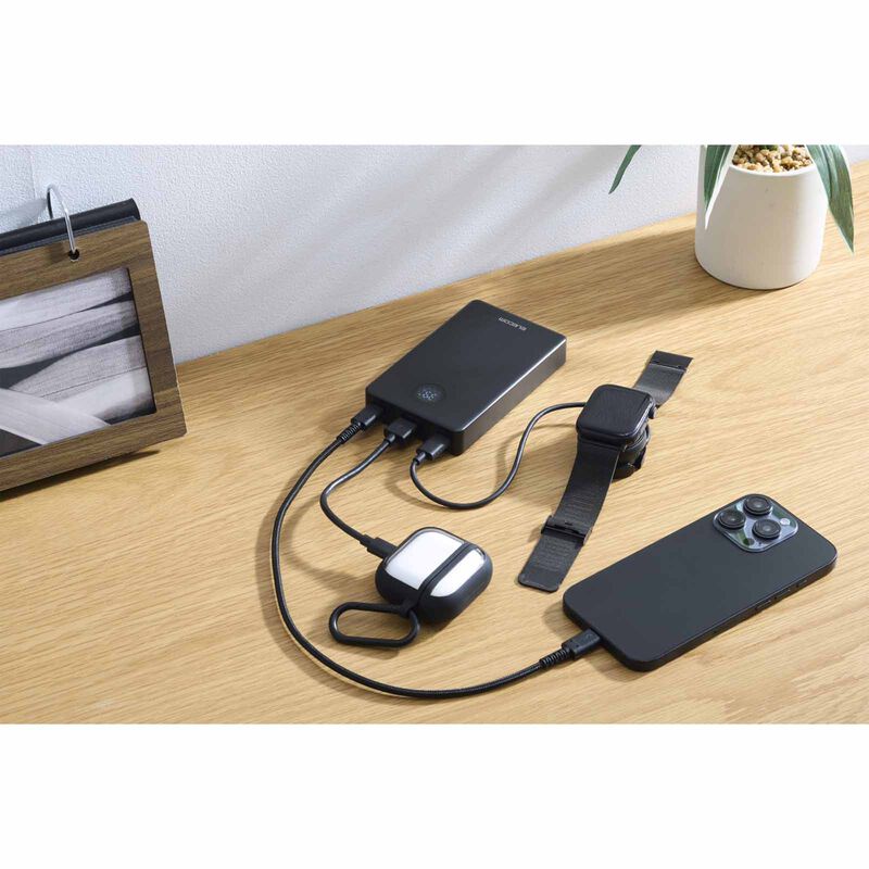 ELECOM Semi-solid State Powerbank 10000mah 35w 2c1a DE-A07-10000BK-image 6