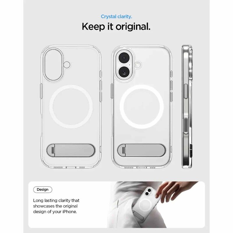 SPIGEN Iphone 17 Ultra Hybrid S Magfit Clear White ACS09981-image 2