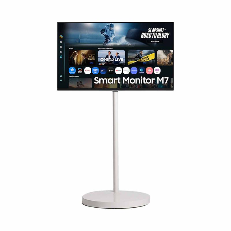 SAMSUNG 32in 4k M7 Flat Smart Monitor + Movable Smart Monitor Stand F-32FM700EE (LS32FM700UEXXS-F+Z-MOVSTAND-32A1WH)-image 1