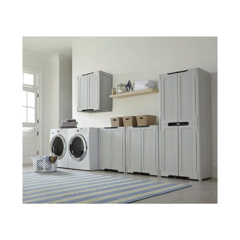 KETER Magix Foldable Cabinet Grey 76.5(l) X 47(w) X 90.5(h) Cm D-KT-78-5250 (EXCLUDE INSTALLATION)-image 4