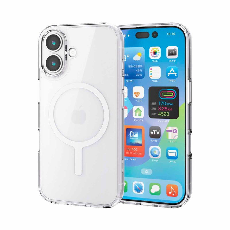 ELECOM Iphone 17 Hybrid Case Magkeep PM-A25AMAG02WH-image 3