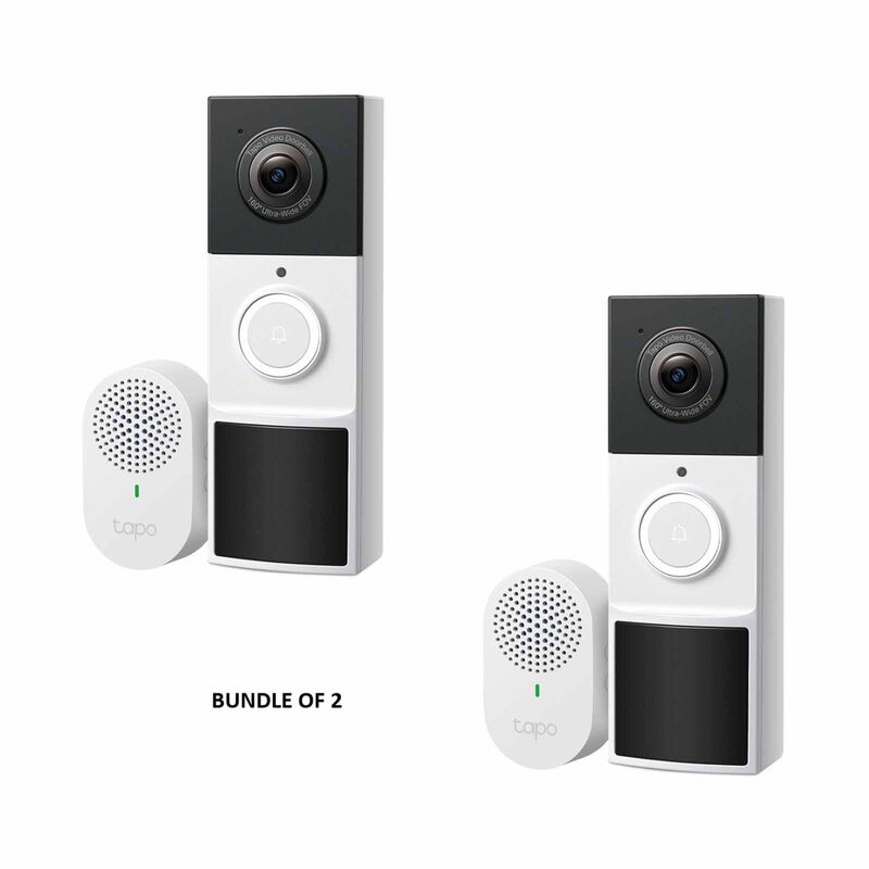TP LINK Bundle Deal - Video Doorbell Camera (x2 Pcs) TPL-TAPO-TD21 X 2-image null