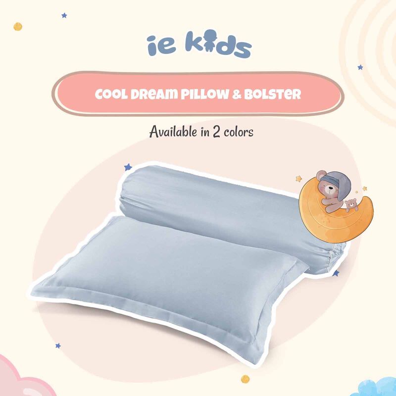 IE KIDS Ie Kids I Pillow + Bolster I Blue (oe) 7495 I PILLOW BOLSTER I BLUE-image 1
