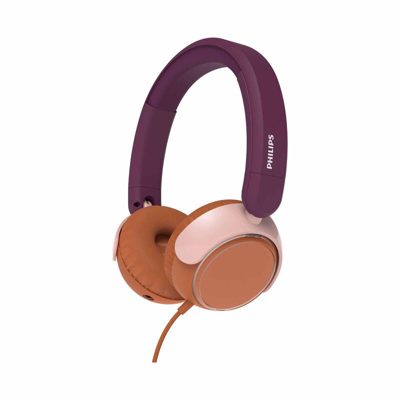 PHILIPS Kids Wired On-ear Headphones Magenta Purple TAK2000MP/00-image 1