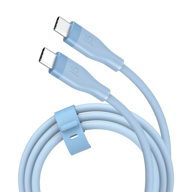 J5CREATE Usb-c 60w Liquid Silicone Fast Charging Cable (airy Blue) JUCX17C-image 1