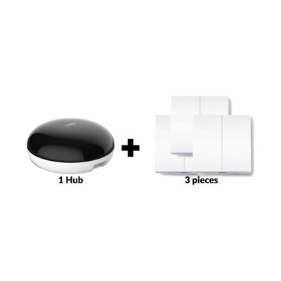TP LINK Bundle Deal - Smart Ir & Iot Hub (1pcs) + Smart Light Switch, 2-gang 1-way (3pcs) TAPO H110 (1PCS) + TAPO S220 (3PCS)
