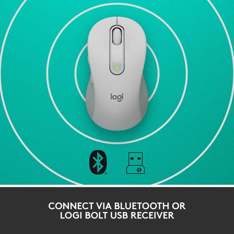 LOGITECH Logi Signature M650 L Wireless Mouse-off White 1y 910-006249-image 6