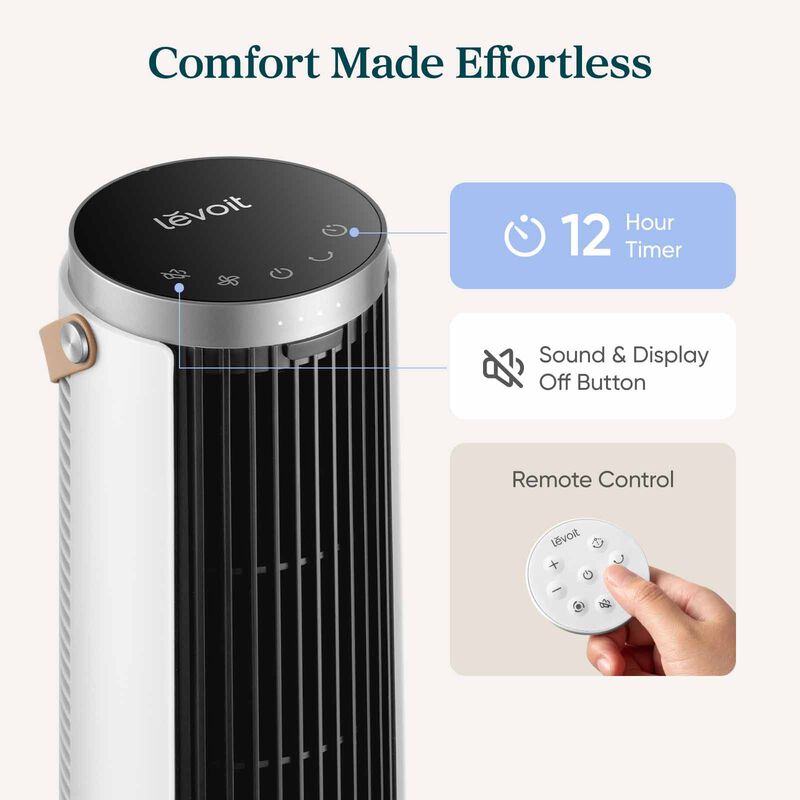 LEVOIT Windi Mini Tower Fan -white LV-MINIWINDI-WH-image 9