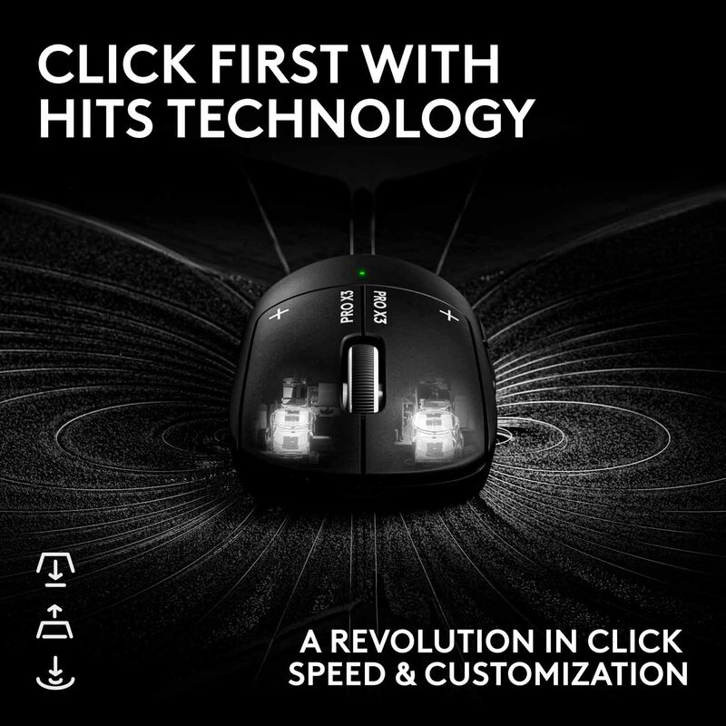 LOGITECH G Pro X3 Superstrike Gaming Mouse Midnight Black 910-007880-image 9