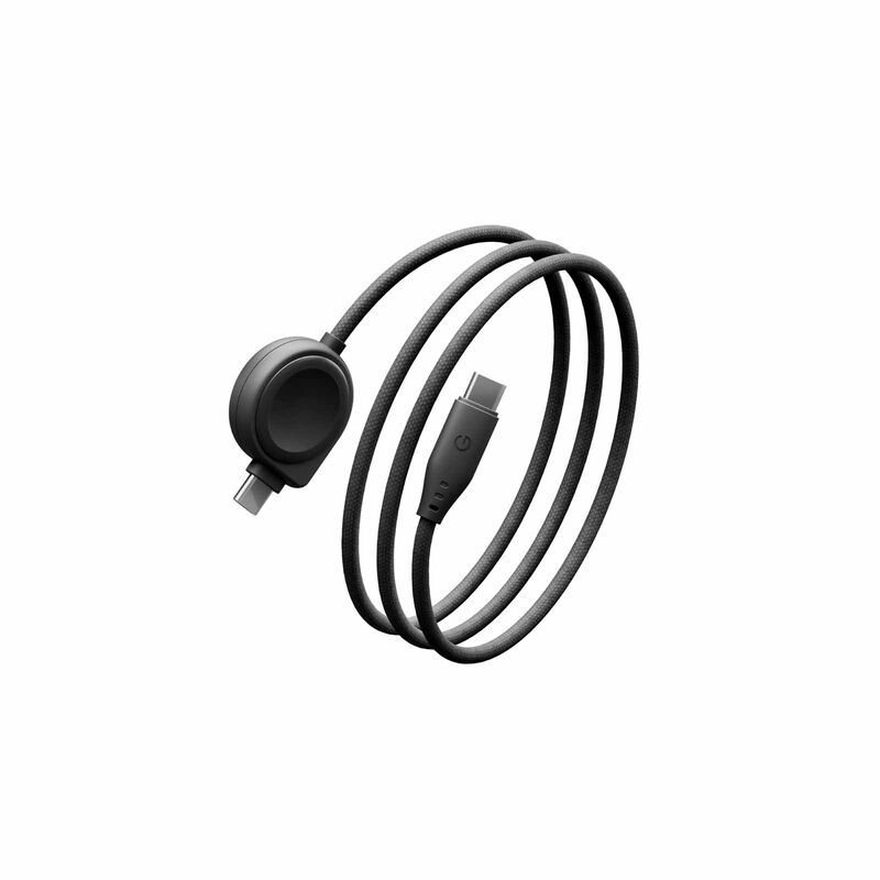 ENERGEA Flow Duo Watch, 2-in-1 C To C + Samsung Watch Cable, 480mbps, 60w, 1.5m -black CBL-FLDSAM-BLK-image 1
