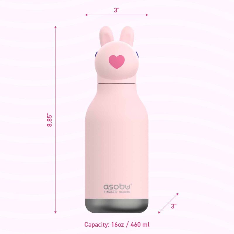 ASOBU Bestie Insul S/s Water Bottle (bunny W/brush) ASBV05459-image 4