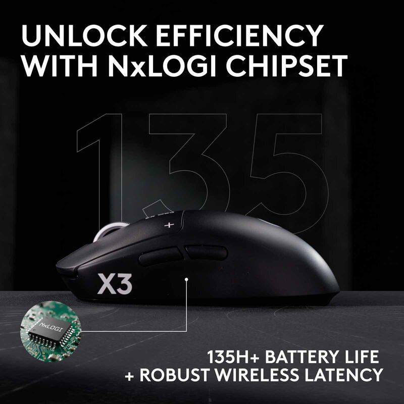 LOGITECH G Pro X3 Superstrike Gaming Mouse Midnight Black 910-007880-image 10
