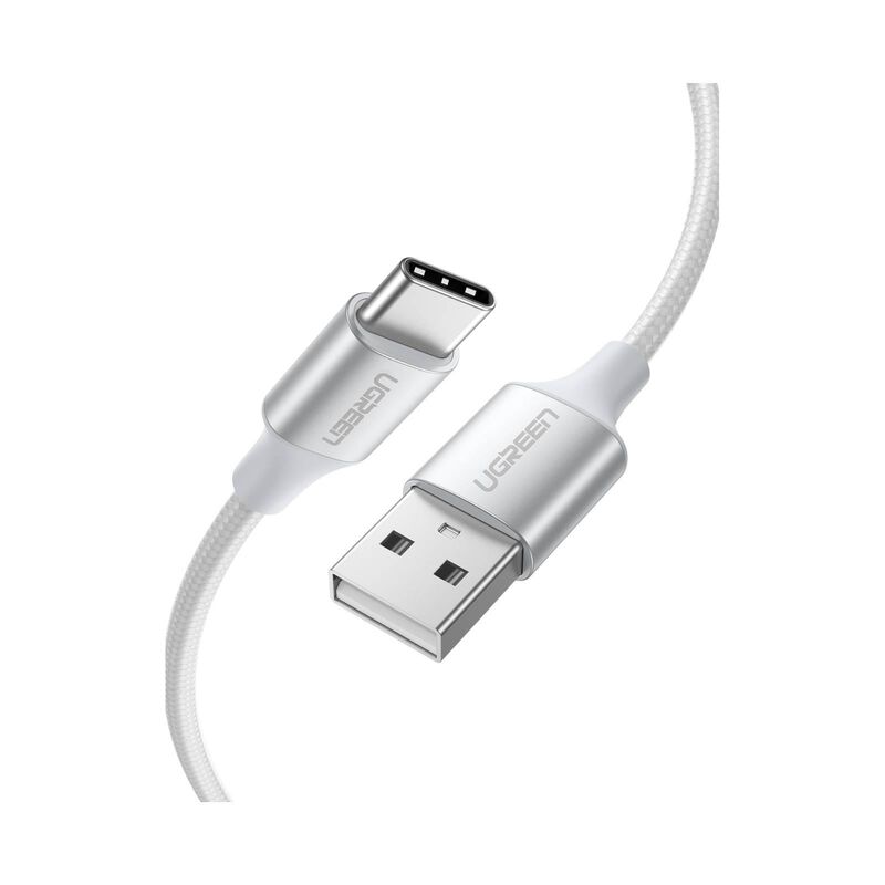 UGREEN Us288 Usb-c To Usb A 2.0 1m White Male Cable (braided) 60131-image 3