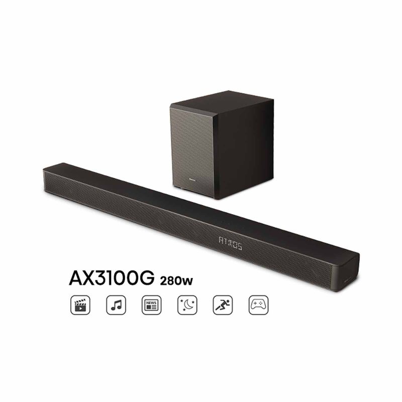 HISENSE 3.1 Ch Soundbar With Wireless Subwoofer AX3100G-image 1