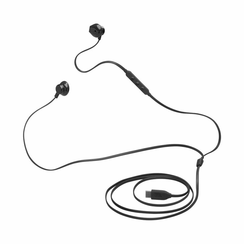 JBL Wired Hi-res Earbud Headphones TUNE 305C USB-C BLACK-image 1