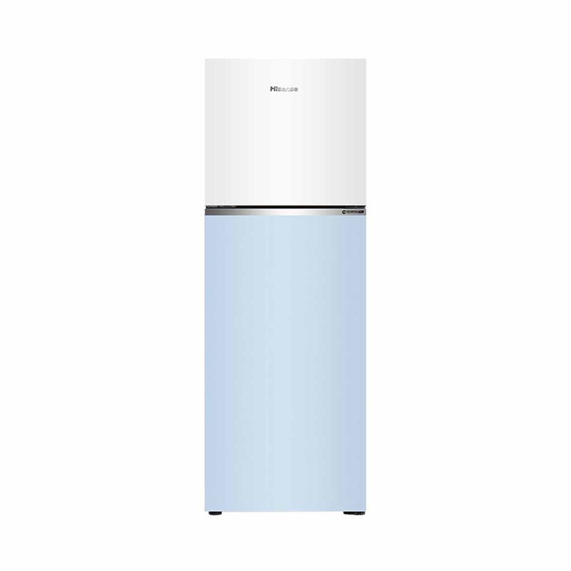 HISENSE Top Mount Inverter Fridge - White & Blue Glass (327l) RT469N4SW-LBU-image 1