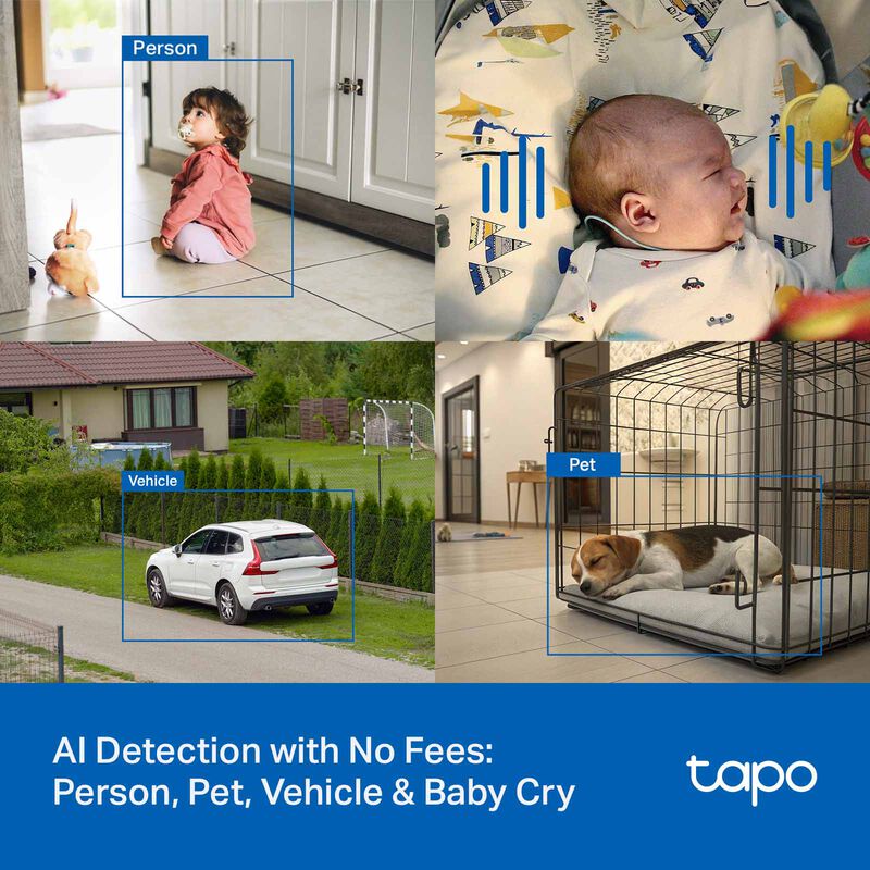 TP LINK Indoor/outdoor Home Security Wi-fi Camera TAPO C216-image 2