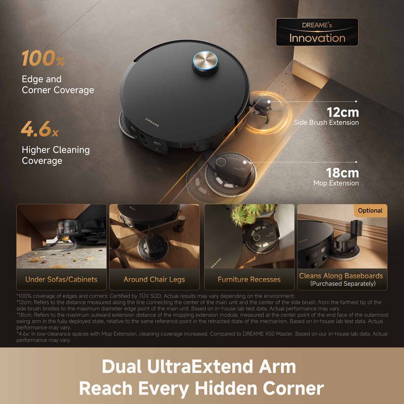 DREAME X60 Ultra Extreme Robot Vacuum Cleaner DM-X60UEX-GL-image 6