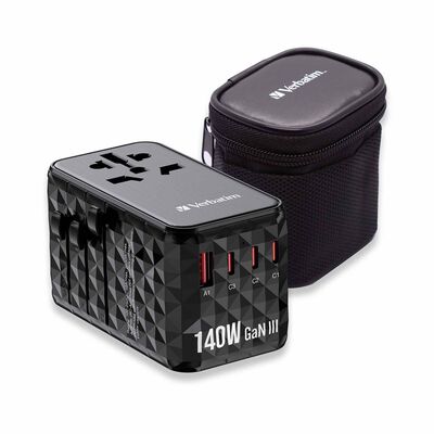 VERBATIM Gan Iii 140w Universal Travel Adapter (uta-10) VM32125