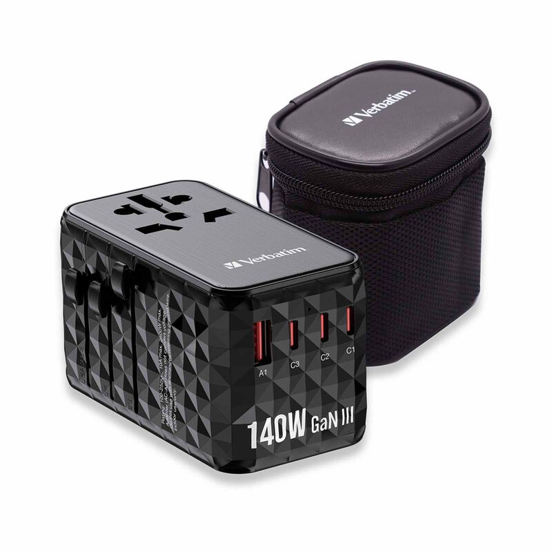 VERBATIM Gan Iii 140w Universal Travel Adapter (uta-10) VM32125-image 1