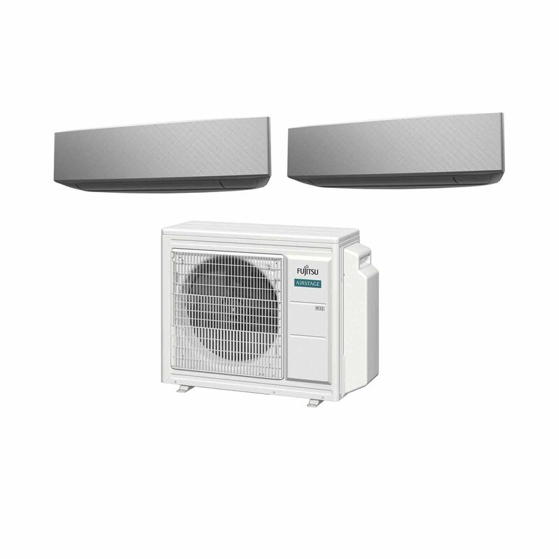FUJITSU Fujitsu Designer Black 24k Condenser System 2 (9000btu X 2) AOAH24CBTA3 +ASAH09CETA X 2-image 1