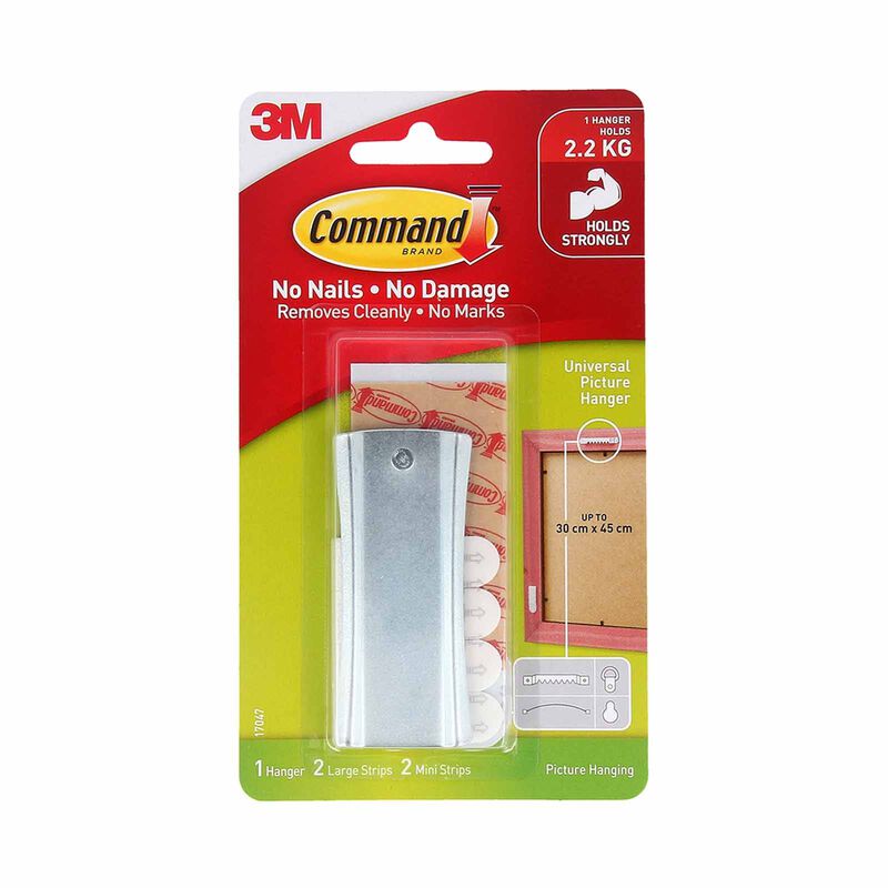 3M COMMAND Sawtooth 1hanger 2large Strips 17047-image 1
