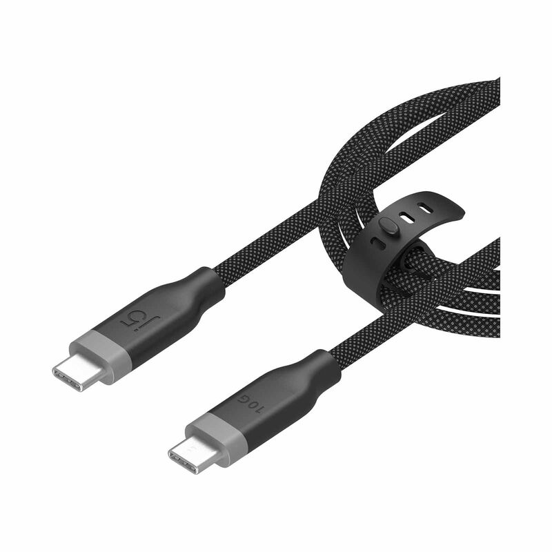 J5CREATE Usb-c 10gbps/60w Ultra Soft Double-braided Fast Charging Cable (black) JUCX19L12B-image 2