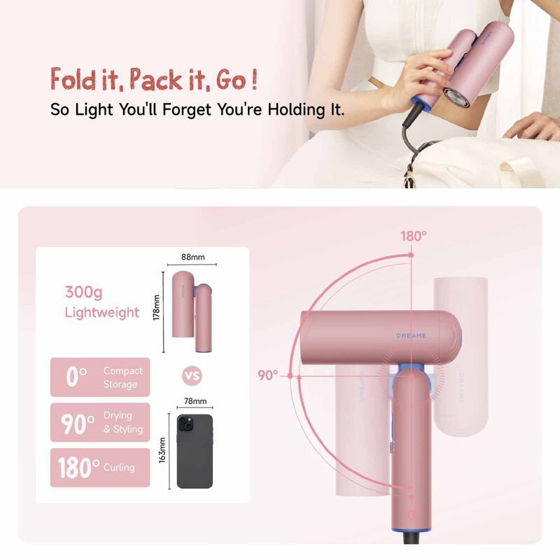 DREAME Pocket Cake High-speed Hair Dryer - Grape Mousse Purple DM-CKHPKET-PP-image 5