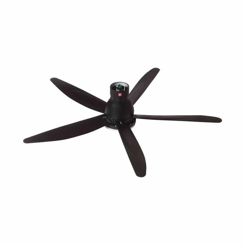 KDK 60 In Dc Ceiling Fan With Led Light (black) U60FWS(BK) SHORT ROD-image 2