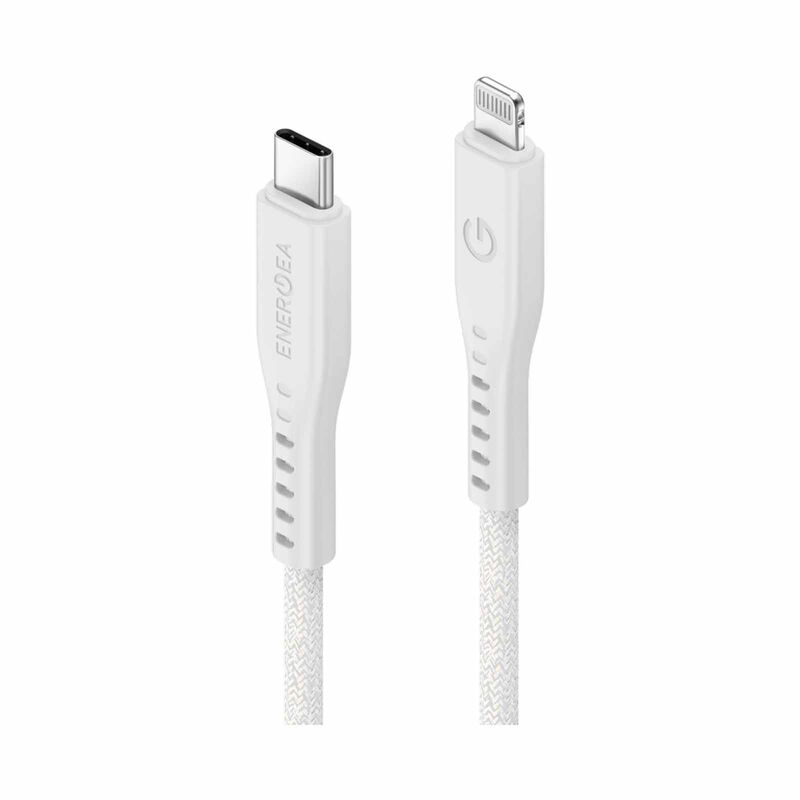 ENERGEA Flow C-l Mfi Cable 480mbps With Mct 1.5m - White CBL-FLCL-WHT150M-image 2
