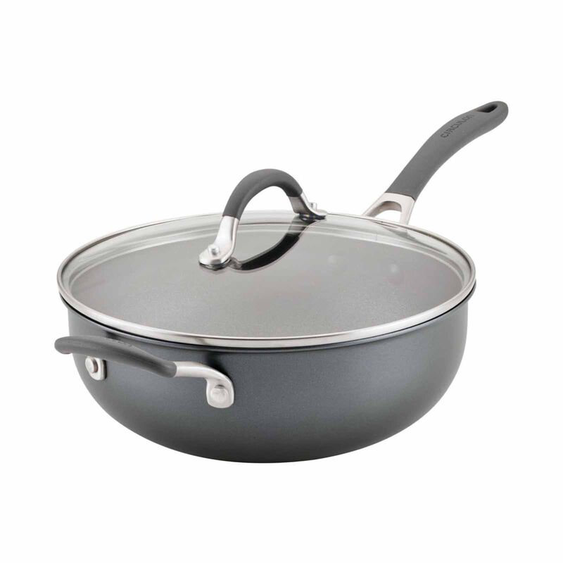 CIRCULON Scratchdefense A1 Nonstick 26cm/4.3l Covered Chef's Pan With Helper Handle 81828-image 1