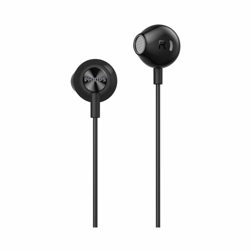 PHILIPS Wired In-ear, 1.2m, 14.2mm Neodymium Driver, Built-in Mic, Play/pause Button TAE2000BK/97-image 3